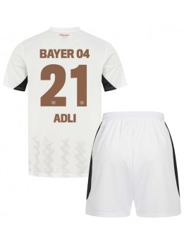 Bayer Leverkusen Amine Adli #21 Dječji Gostujuci Dres kompleti 2024-25 Kratak Rukavima (+ kratke hlače)